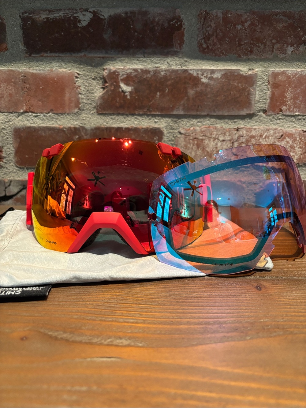 SMITH I/OX Chromapop Goggles- Red